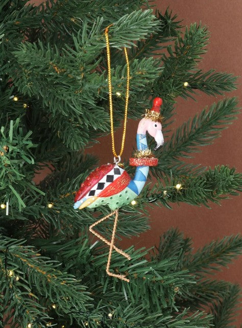 Gisela Graham - Gold Glitter - Circus Flamingo