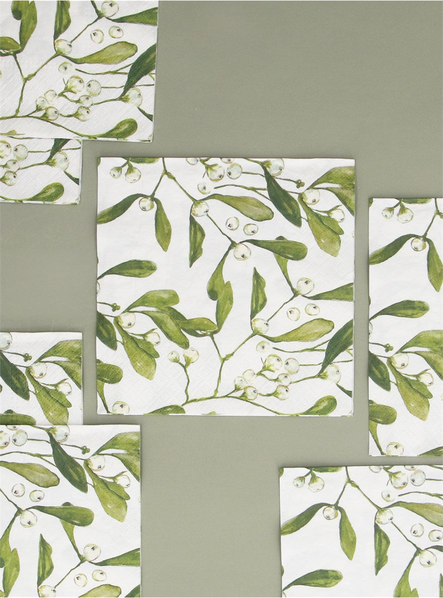 Gisela Graham - Napkins - 20 - Misteltoe