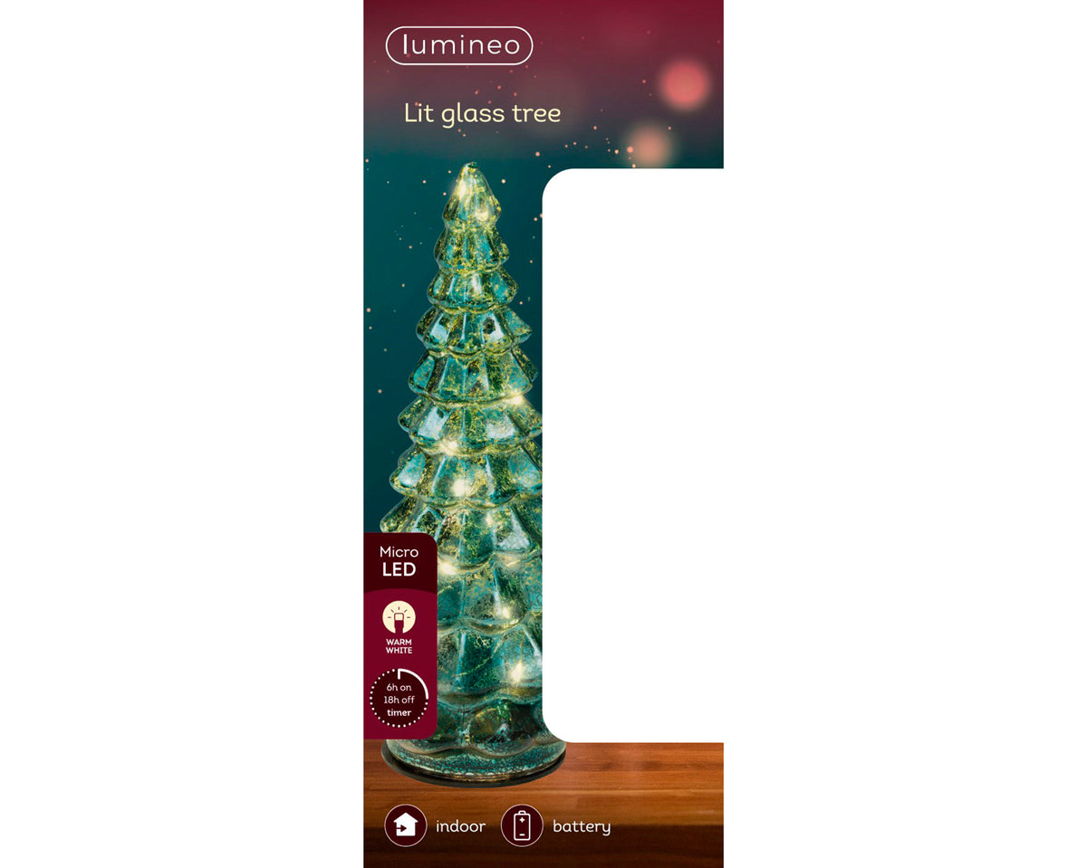 Kaemingk Micro LED indoor Tree Dec 10 LED GREEN