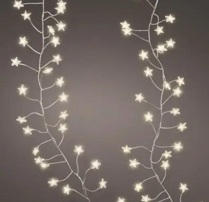 Kaemingk Micro LED Compact Lights Steady L120cm - Silver/Warm White Indoor