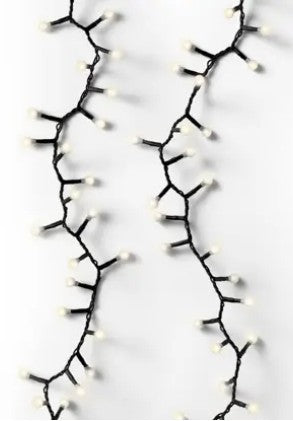 Kaemingk LED cherry lights gb 8 function twinkle effect outdoor Black / Warm White 1100cm