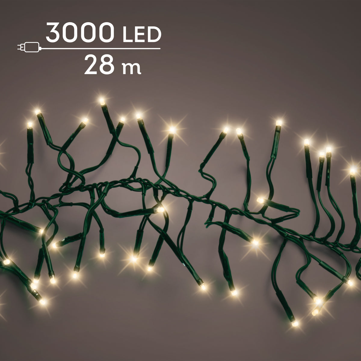 Kaemingk LED Cluster Lights 8 Functions Twinkle Outdoor 2800cm