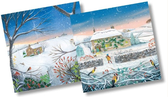 The Eco-Friendly Card Co Julia Crossland Christmas Cards 10 Pack