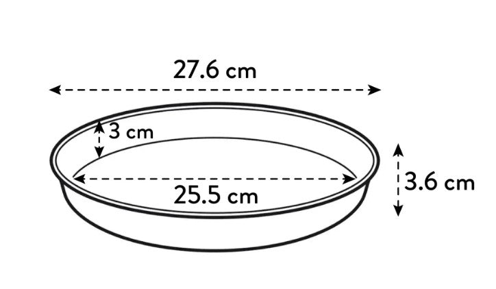 Elho Loft Urban Saucer 28cm Delicate Pink