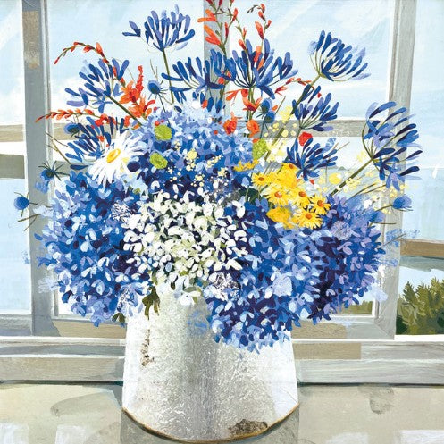 July Flowers Portscatho Eco-Card