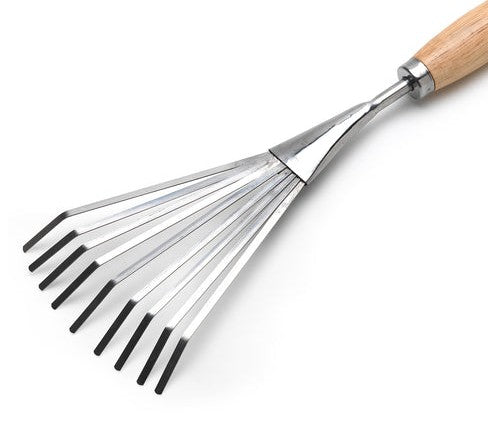 Burgon & Ball Stainless Mid Handled Shrub Rake