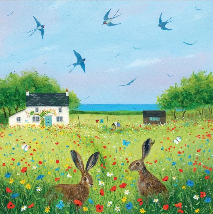 Swallows and Hares Eco-Card