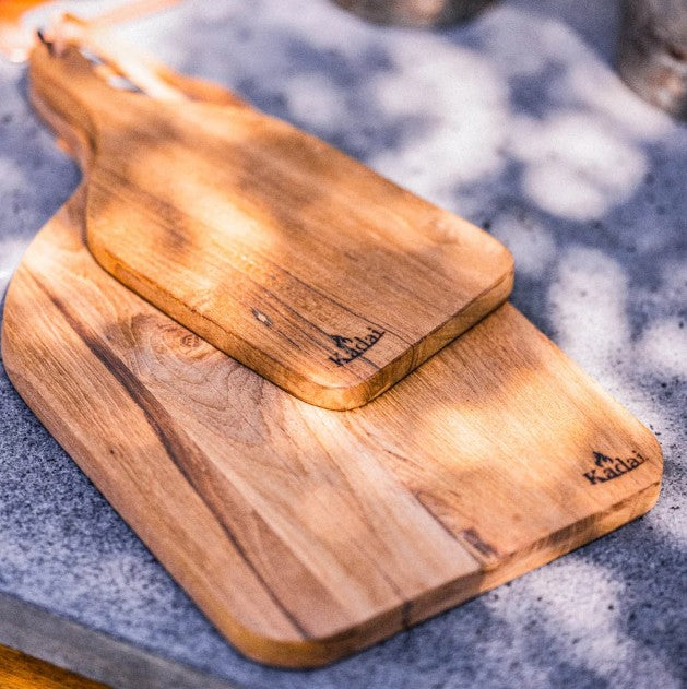 Kadai Set of 2 Teak Chopping Boards