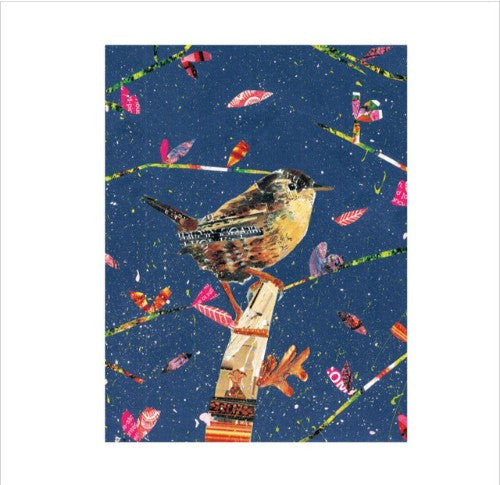 Wren in Spring Fizz Eco-Card