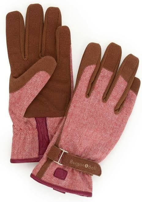 Burgon & Ball Love the Glove Red Tweed M/L