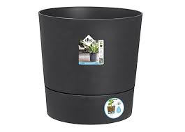 Elho Greensense Aqua Care Round 30cm Charcoal Grey