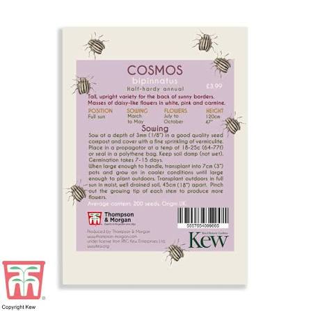 Thompson & Morgan Kew 'Cosmos' seeds