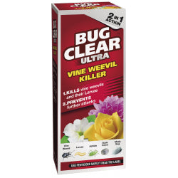 BugClear Vine Weevil Killer HRL 250ml bottle, garden insecticide for treating vine weevil on potted plants