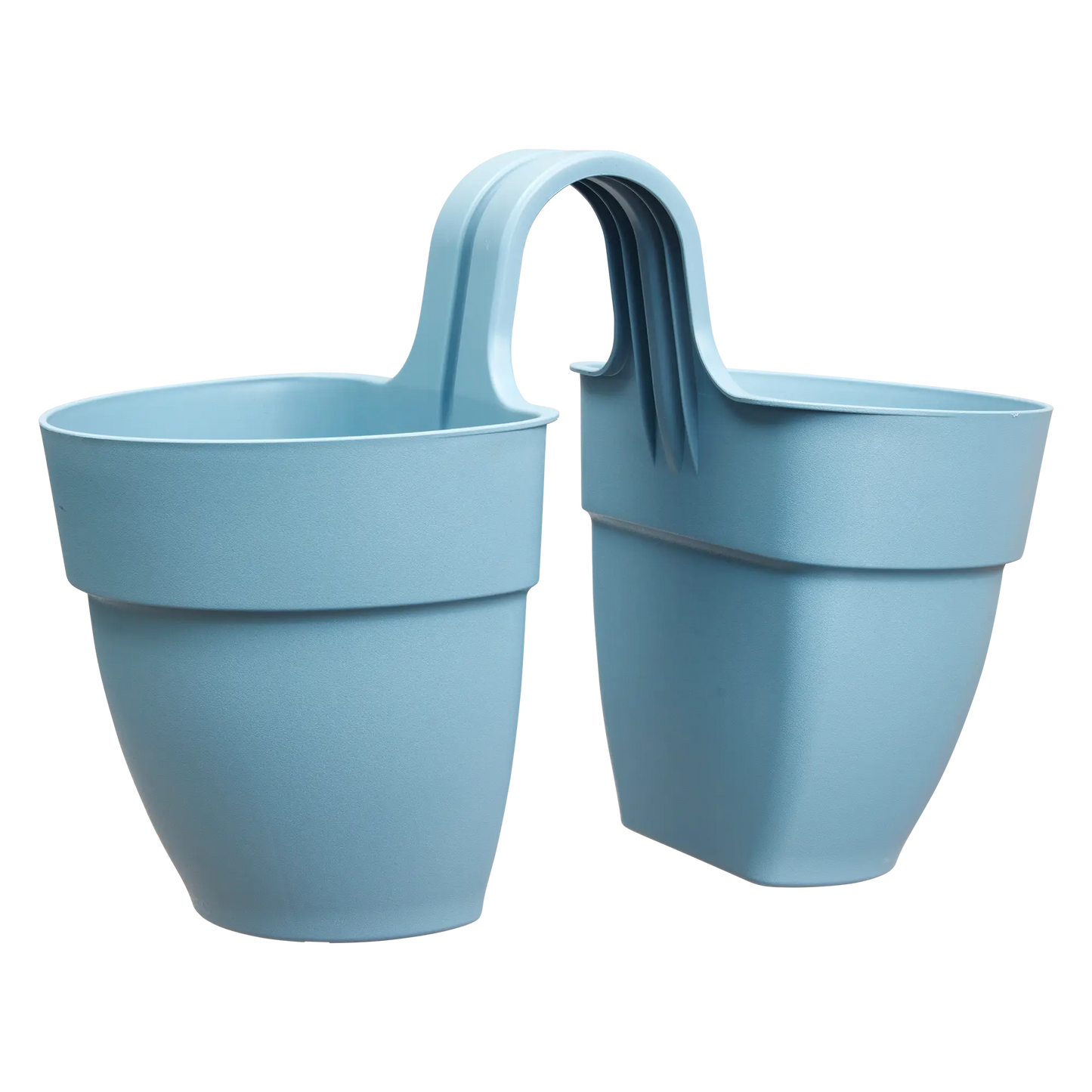 Vibia Campana Flower Twin 21cm vintage blue ceramic planter, twin flower pot design