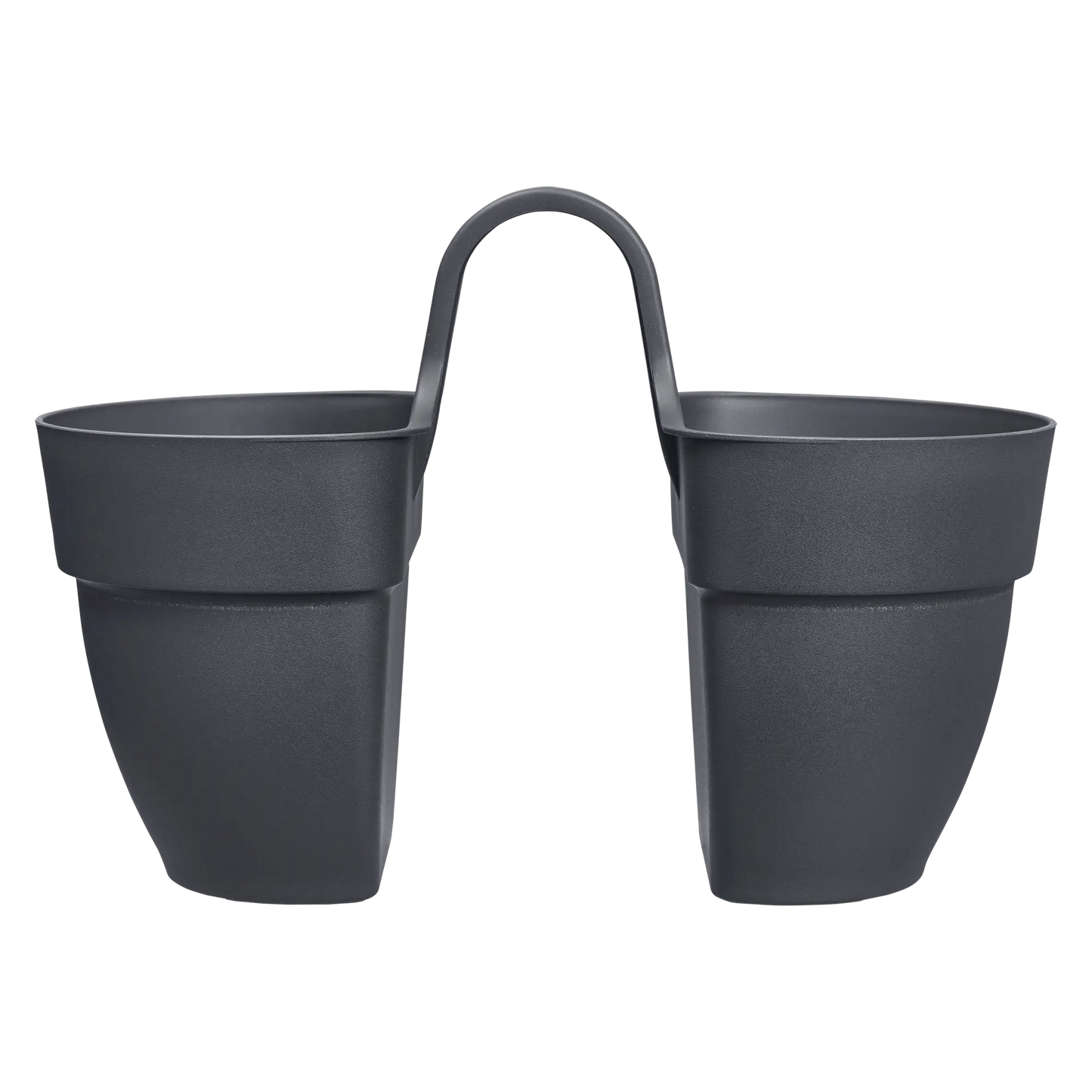 Vibia Campana Flower Twin anthracite twin-flower pendant lamp with two anthracite metal shades