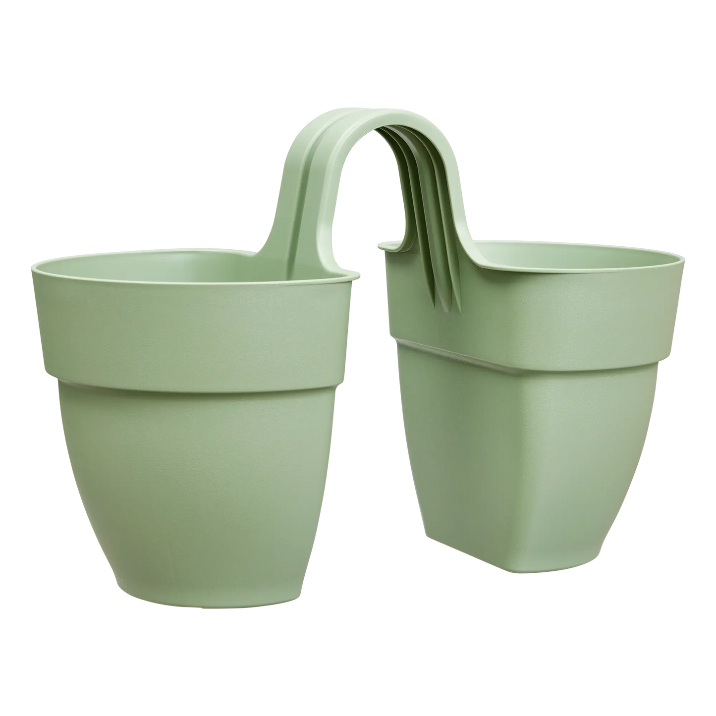 Vibia Campana Flower Twin pistachio twin pistachio-coloured flower planters set for patio or indoor display