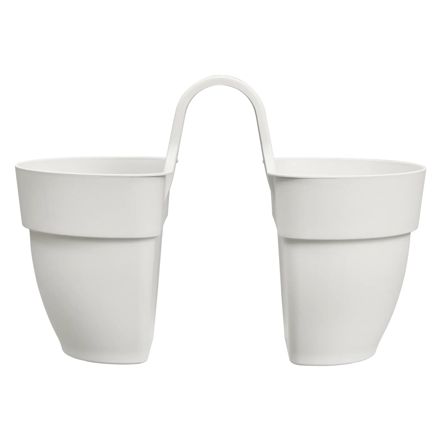 Vibia Campana Flower Twin silky white twin pendant light with two bell-shaped shades
