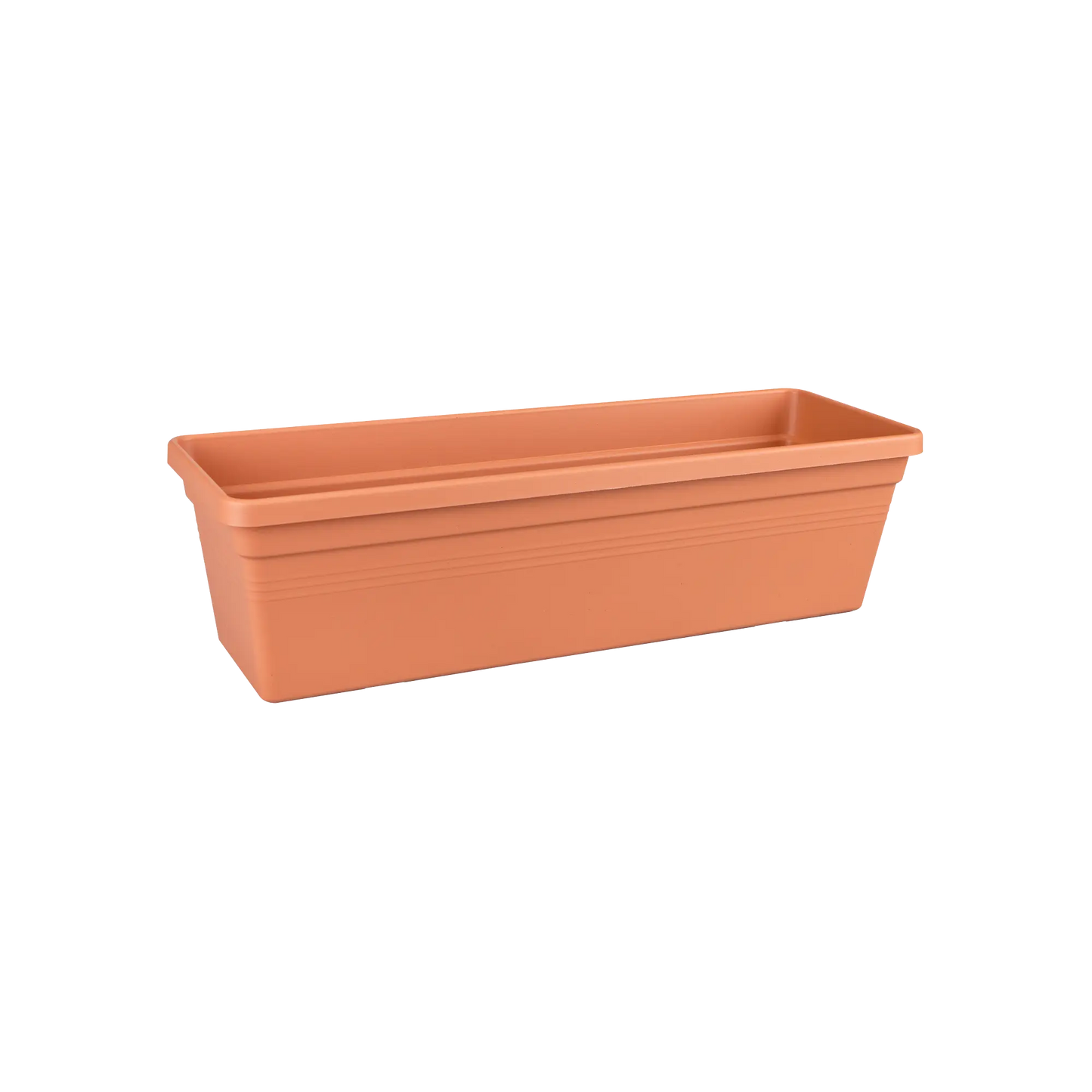 Green Basics 50cm mild terra rectangular trough planter for herbs, balcony and window boxes