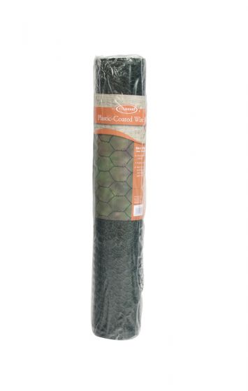 Green PVC-coated garden wire roll for plant ties and staking, rust-resistant flexible support wire