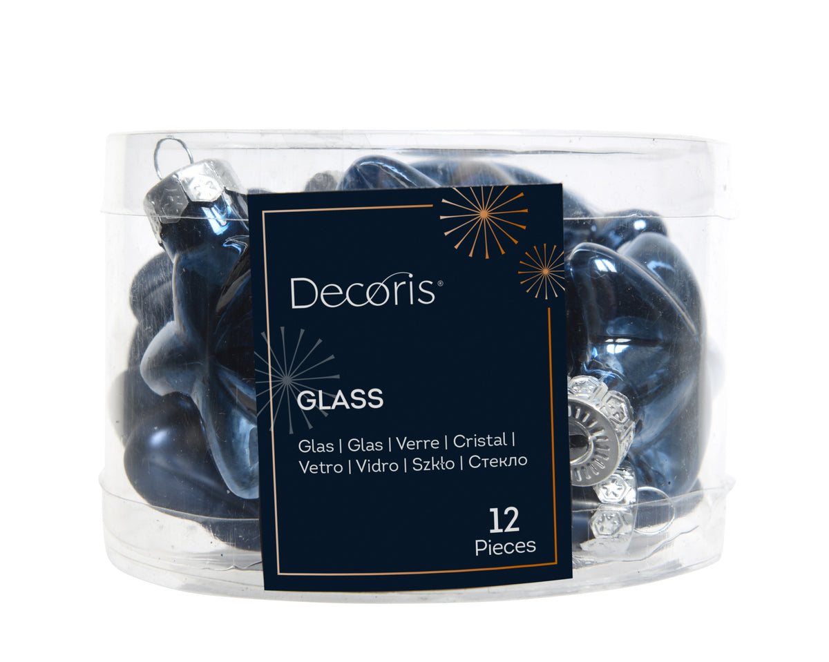 Kaemingk Night Blue Star Glass Enamel  Tube of 12