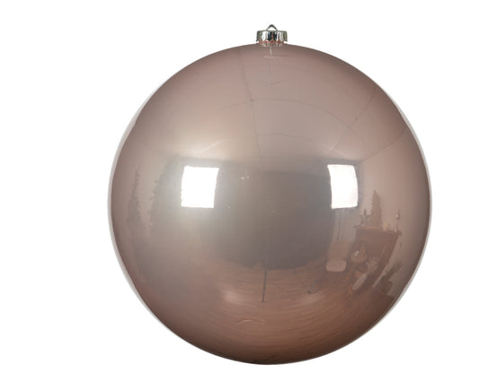 Kaemingk Bauble Shatterproof Shiny Dia40cm Blush Pink