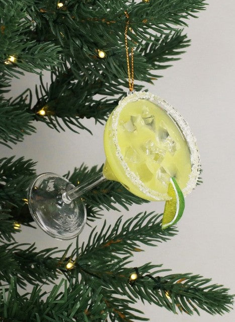 Gisela Graham - Margarita with Lime Glass Decoration