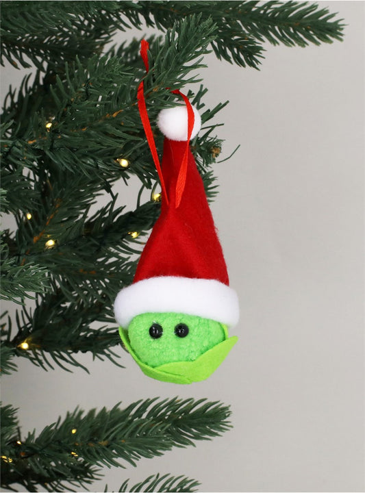 Felt Sprout With Santa Hat Dec
