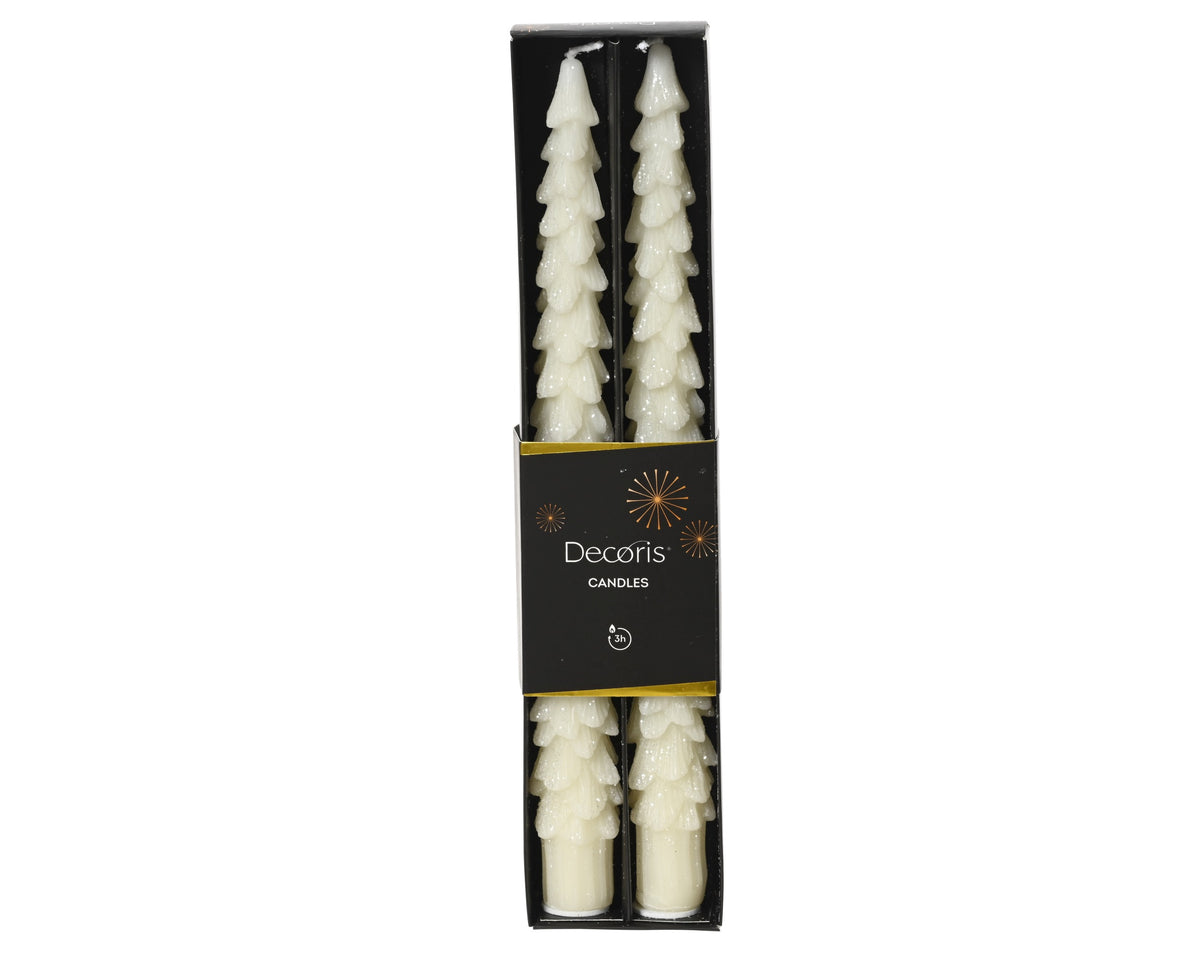 Kaemingk Box 2 Candle dinner White Tree