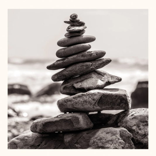 The Eco-Friendly Card Co 'Stacked Stones' Blank Card