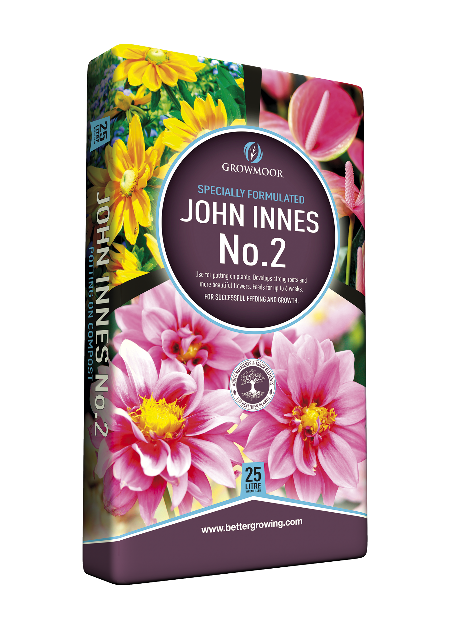 25 litre John Innes No2 potting compost bag for seed sowing and potting on