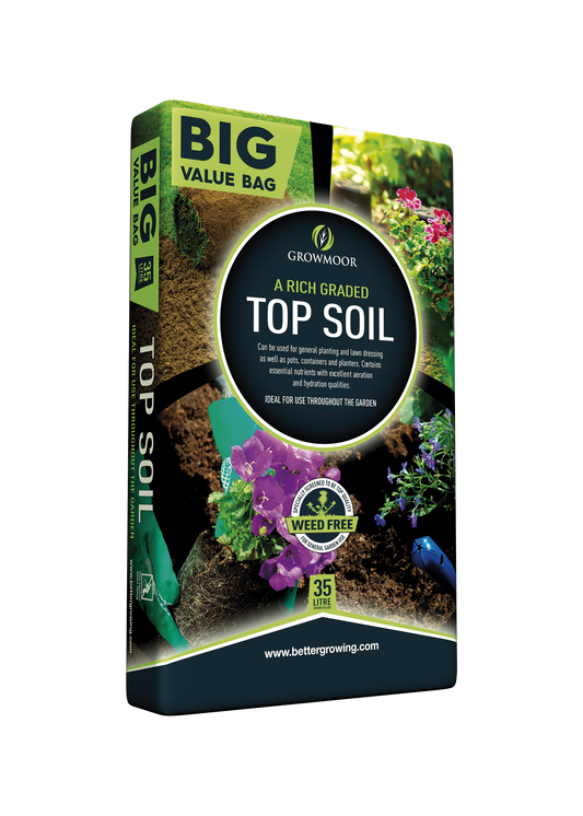 35L top soil big value bag for garden planting, borders, pots and turf repair