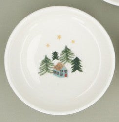 Gisela Graham Bone China Mini Bowl HOUSE & TREES