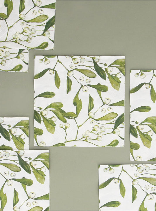 Gisela Graham - Napkins - 20 - Misteltoe