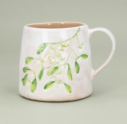 Gisela Graham - Stoneware Mug - Mistletoe