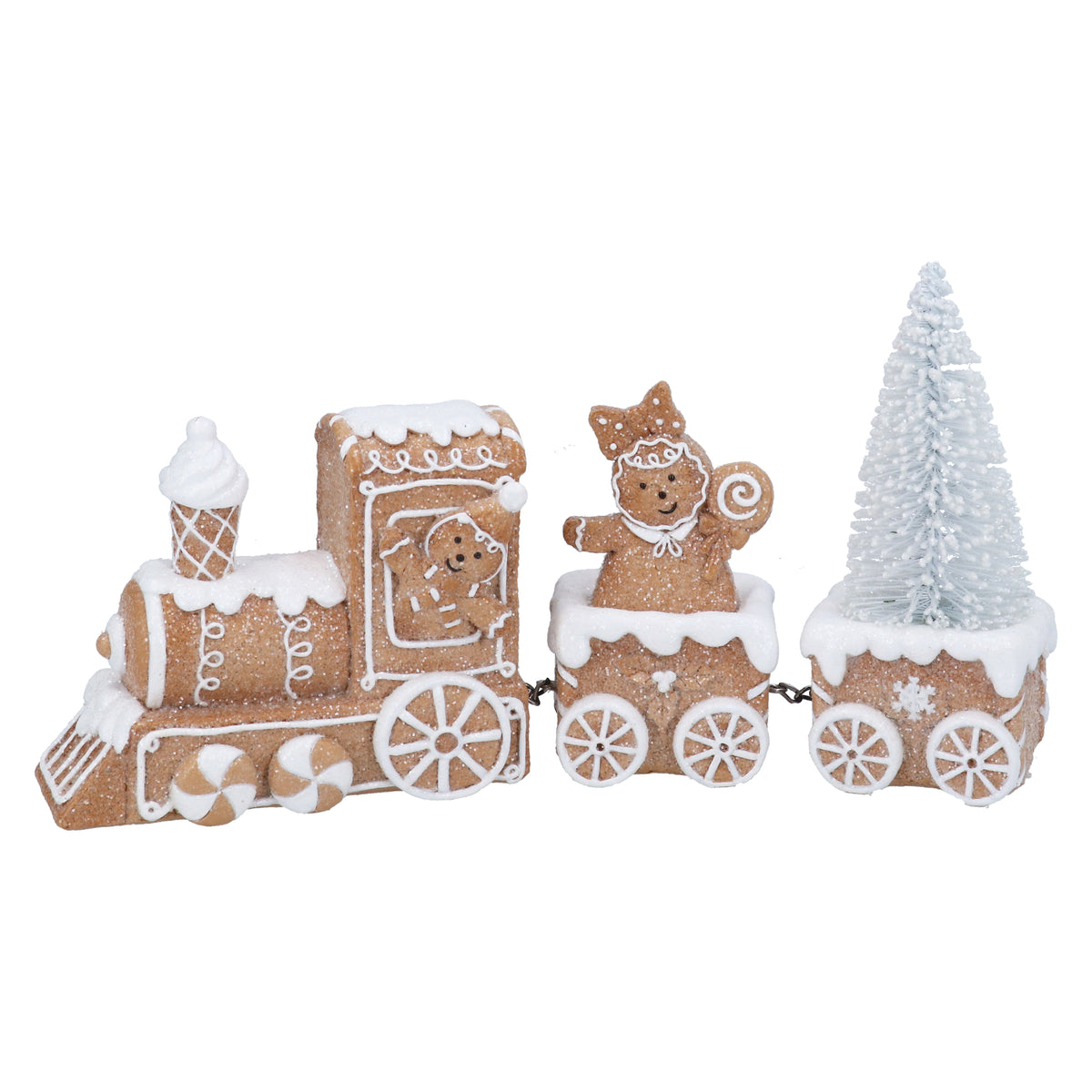 Gisela Graham - Resin Gingerbread Train - 28cm