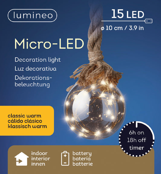 Kaemingk Micro LED Ball Steady 10cm