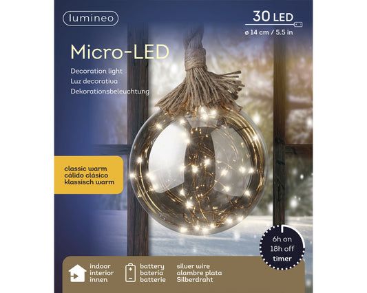 Kaemingk Micro LED Ball Steady 14cm
