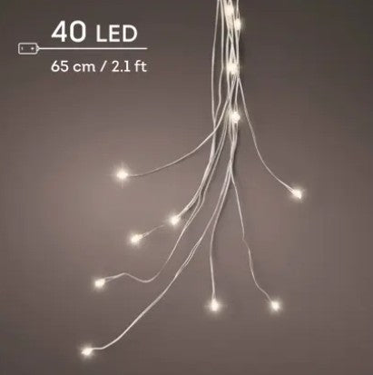 Kaemingk Micro Led Bunch Lights Silver/ Warm White 65cm