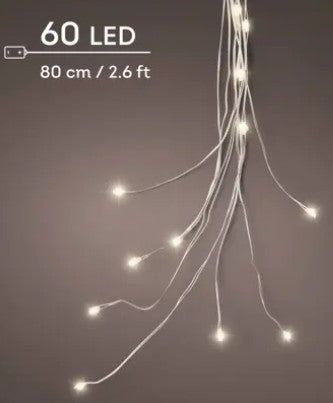 Kaemingk Micro Led Bunch Lights Silver/ Warm White 80cm
