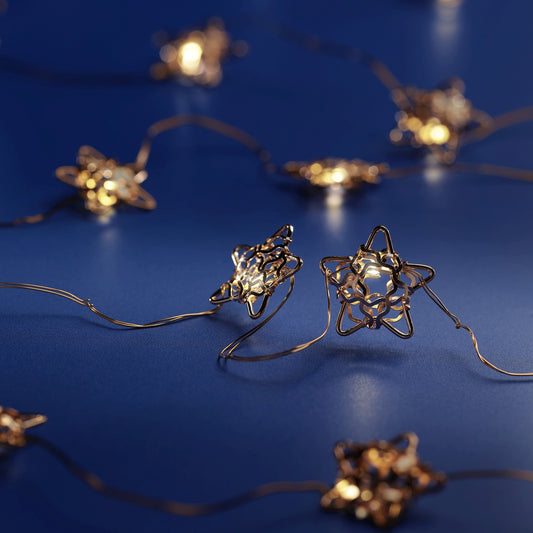 Kaemingk Micro LED Deco String Lights Steady L190 Warm White. Copper B