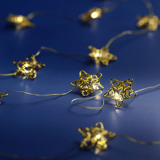 Kaemingk Micro LED Deco String Lights Steady L190 Warm White. Gold A
