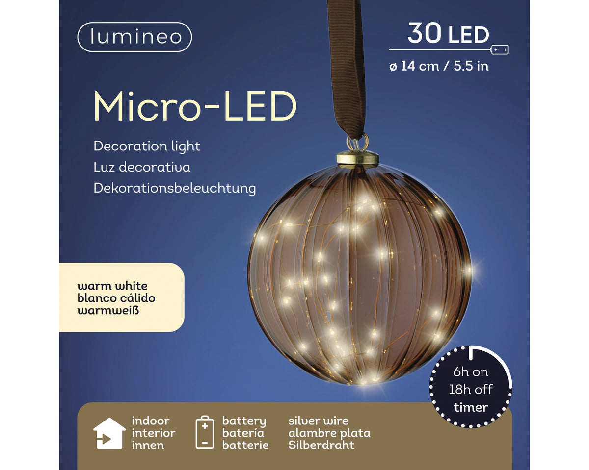 Kaemingk Micro LED Ball Steady Indoor 14cm