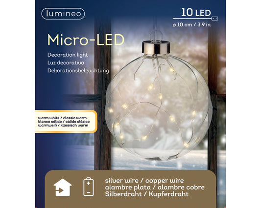 Kaemingk Micro LED Ball 10cm Copper