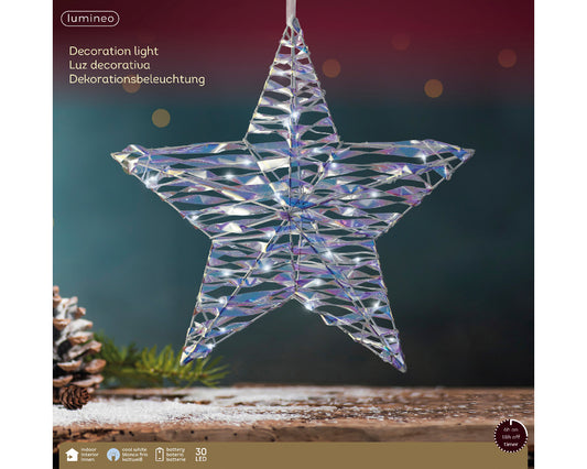 Kaemingk Micro LED star pet steady BO indoor 38cm