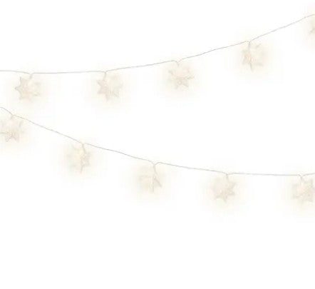 Kaemingk LED Deco String Lights Paper Snowflake Steady Indoor 225cm