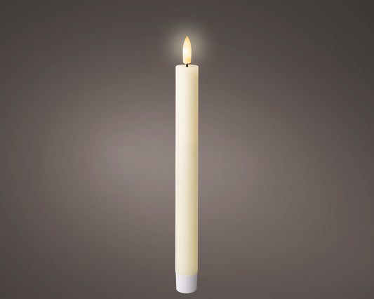 Kaemingk LED Dinner Candles Wax FlatTop White Box 2