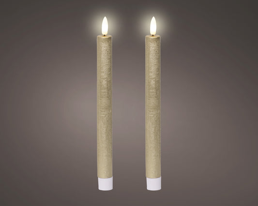 Kaemingk LED Dinner Candles Wax FlatTop Box 2