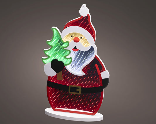 Kaemingk LED Infinity Lights Acrylic Santa Steady Indoor 40cm