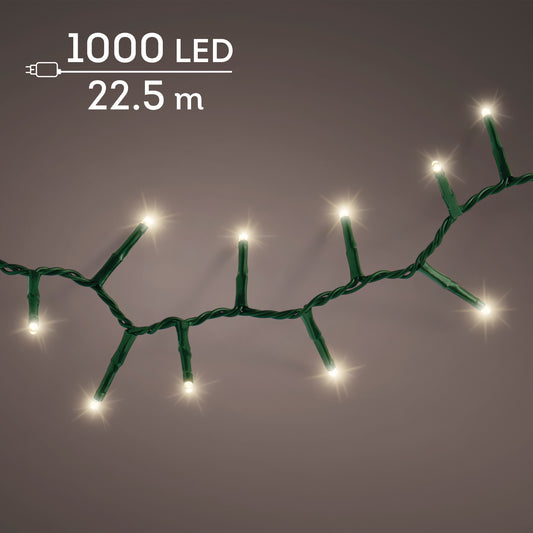 Kaemingk LED Compact Lights 2250cm 8 Function  Green/Warm White