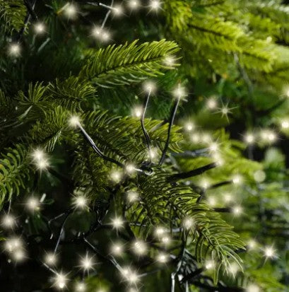 Kaemingk Micro LED Cluster Lights Function Twinkle Effect Outdoor L300cm cool/White
